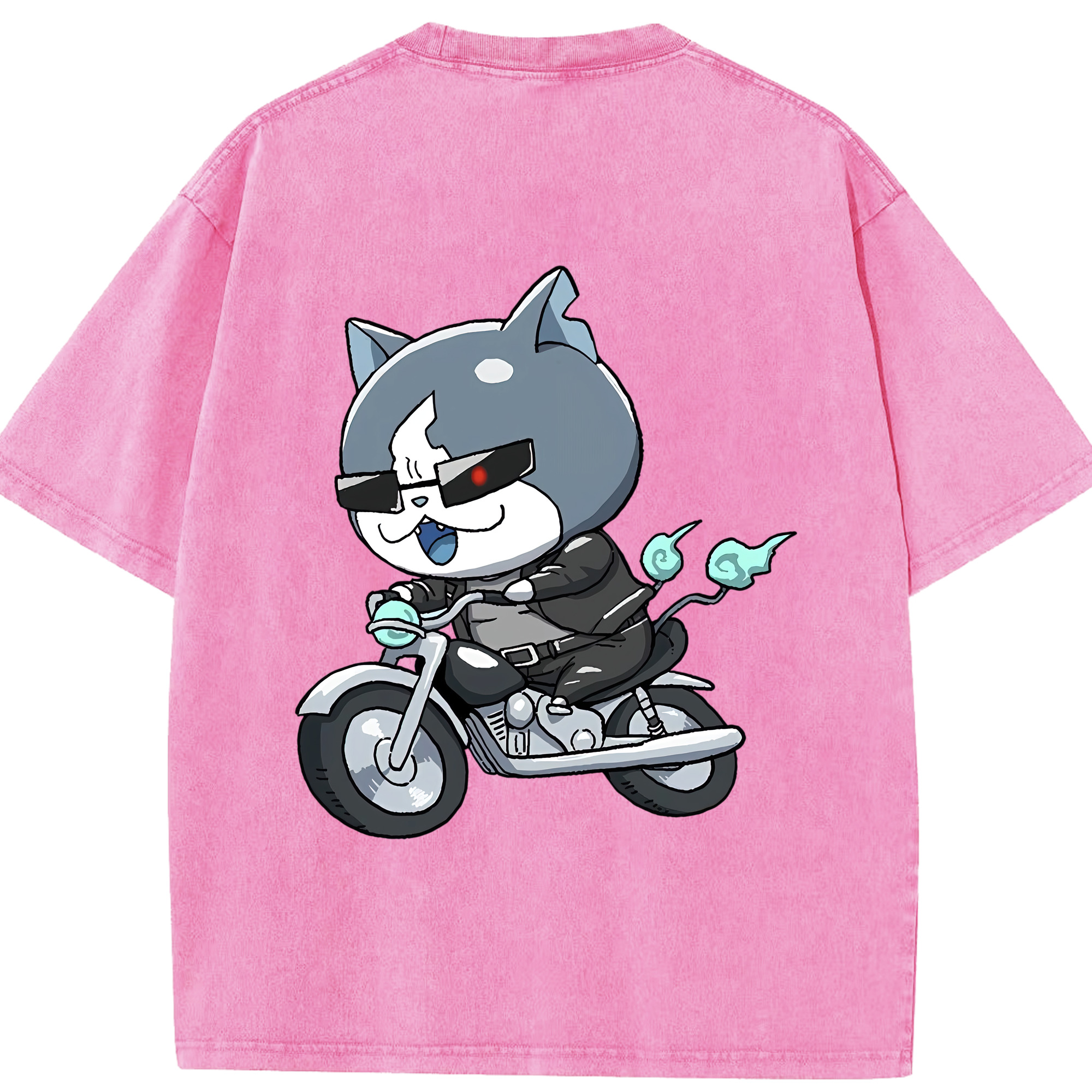 （画像用） 妖怪ウォッチ Yo-kai Watch 綿100% ヴィンテージ風 半袖Tシャツ（背面プリント）